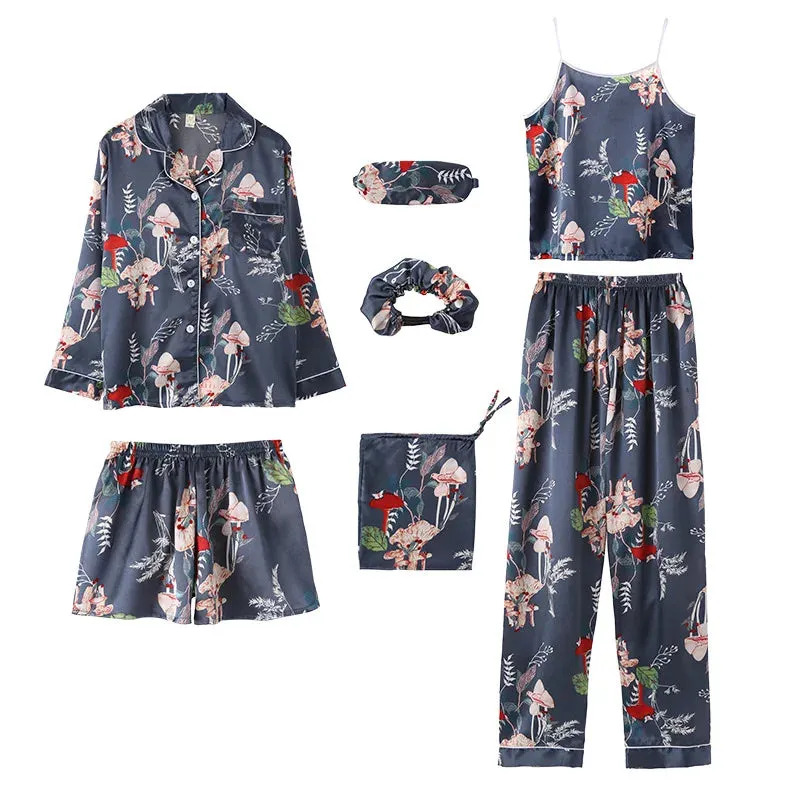 7 Pcs womens pajama set