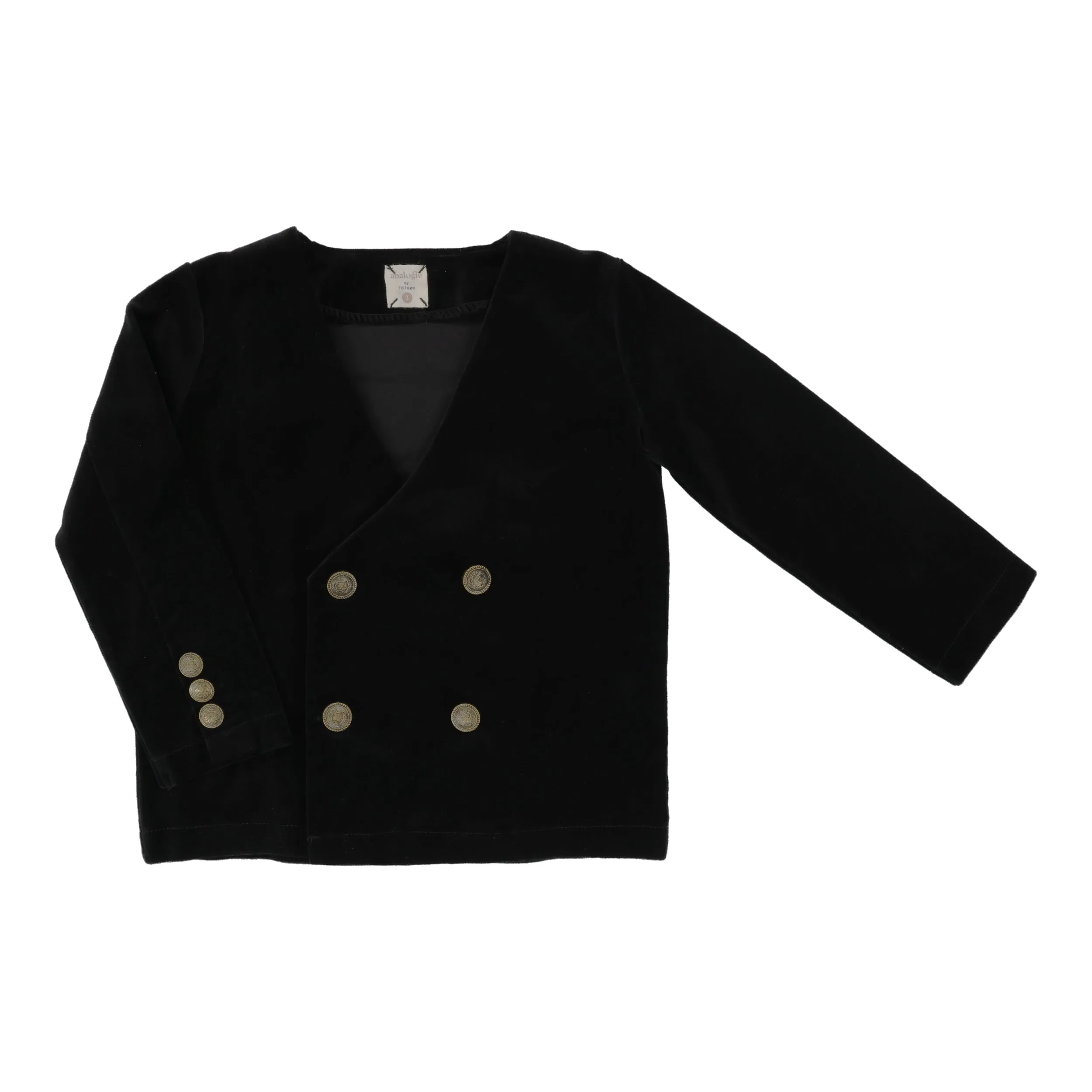 ANALOGIE BLACK VELVET BLAZER