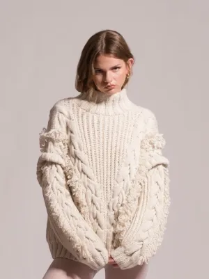 Anastasia Sweater | White