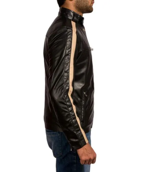 Biker Style Steven Flash Gordon Leather Jacket