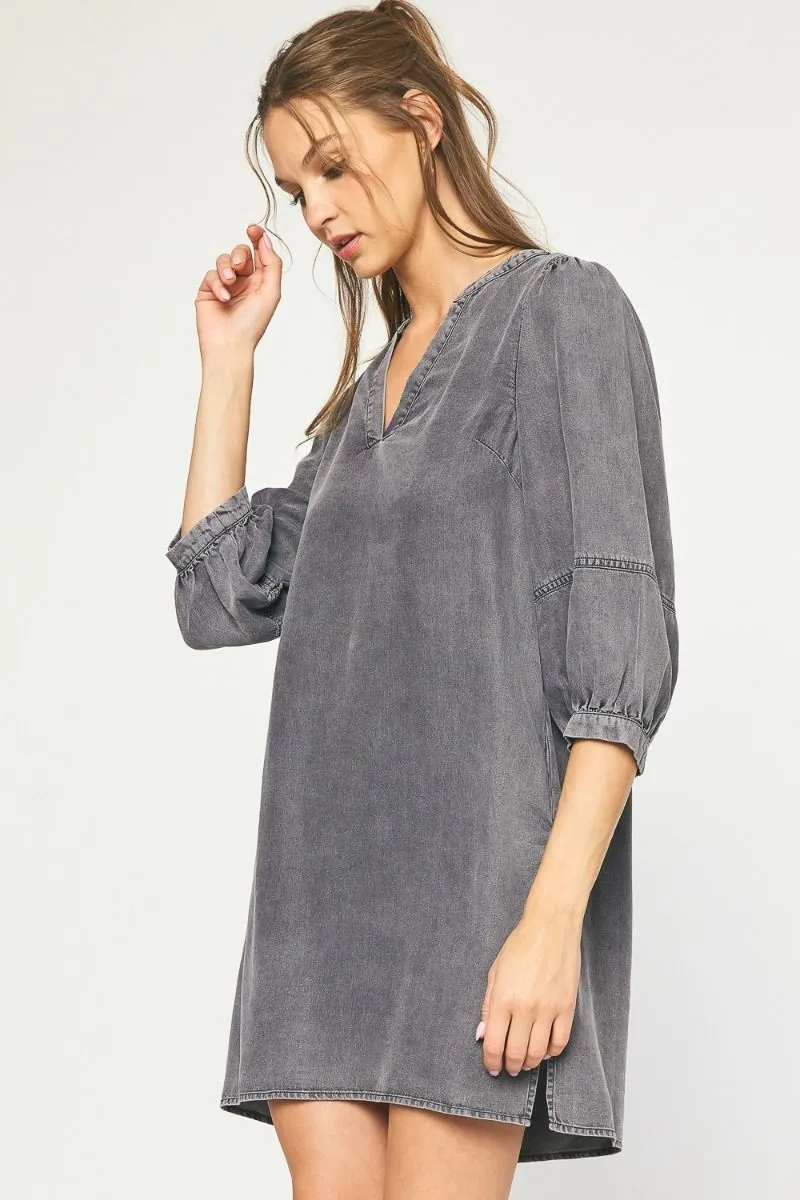 Black Denim Dress
