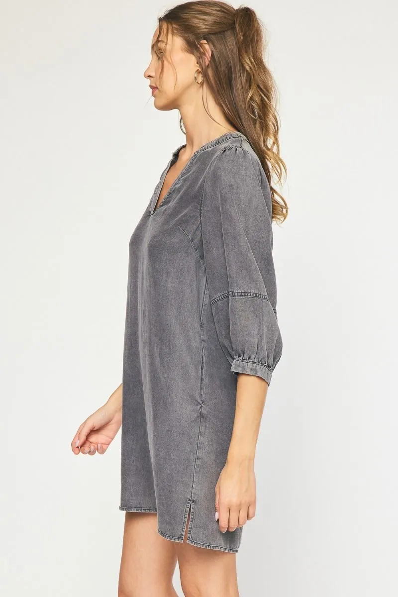 Black Denim Dress