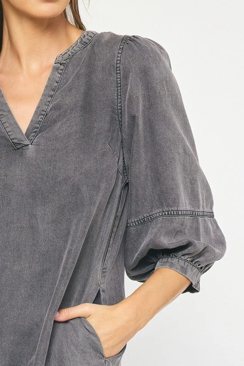 Black Denim Dress