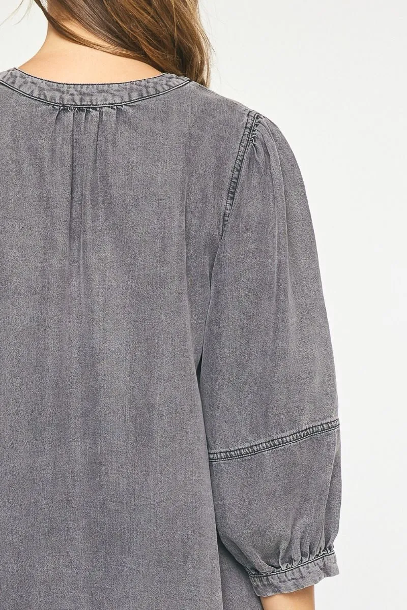 Black Denim Dress