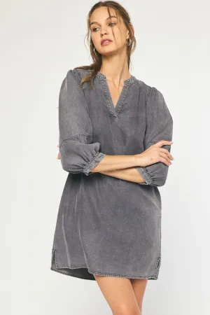Black Denim Dress