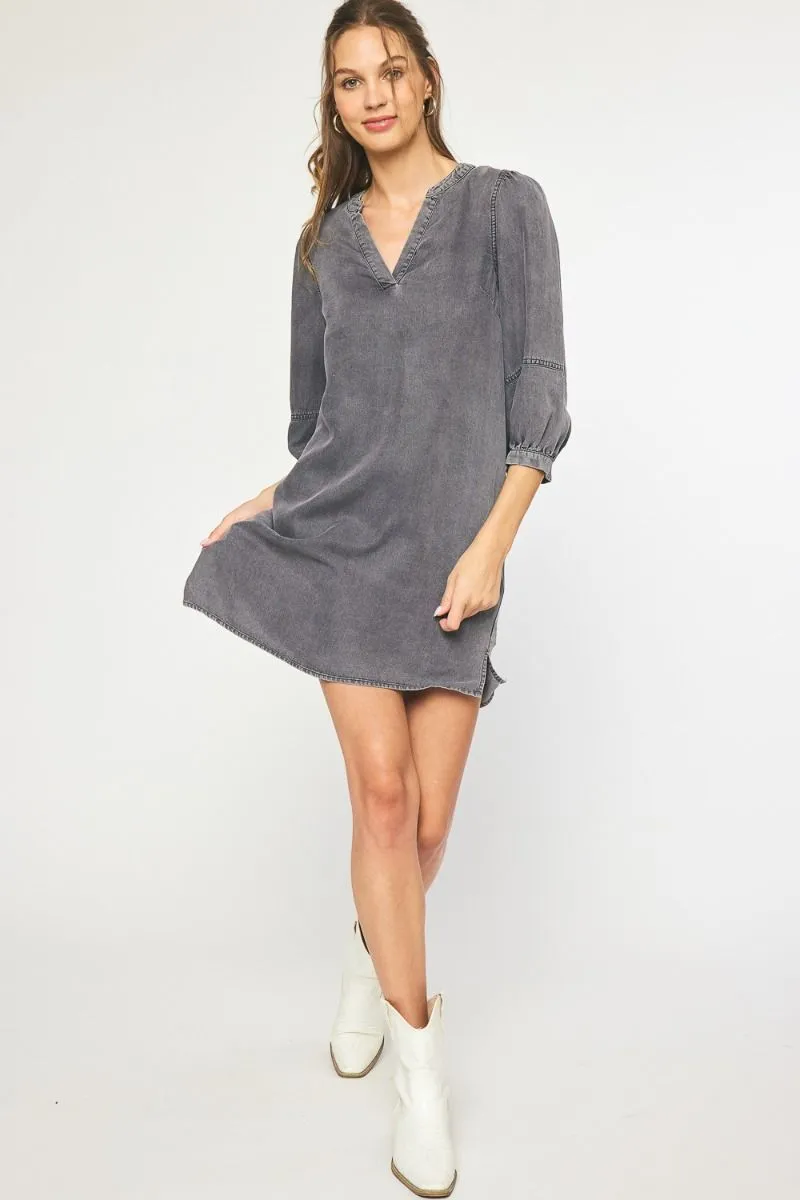 Black Denim Dress