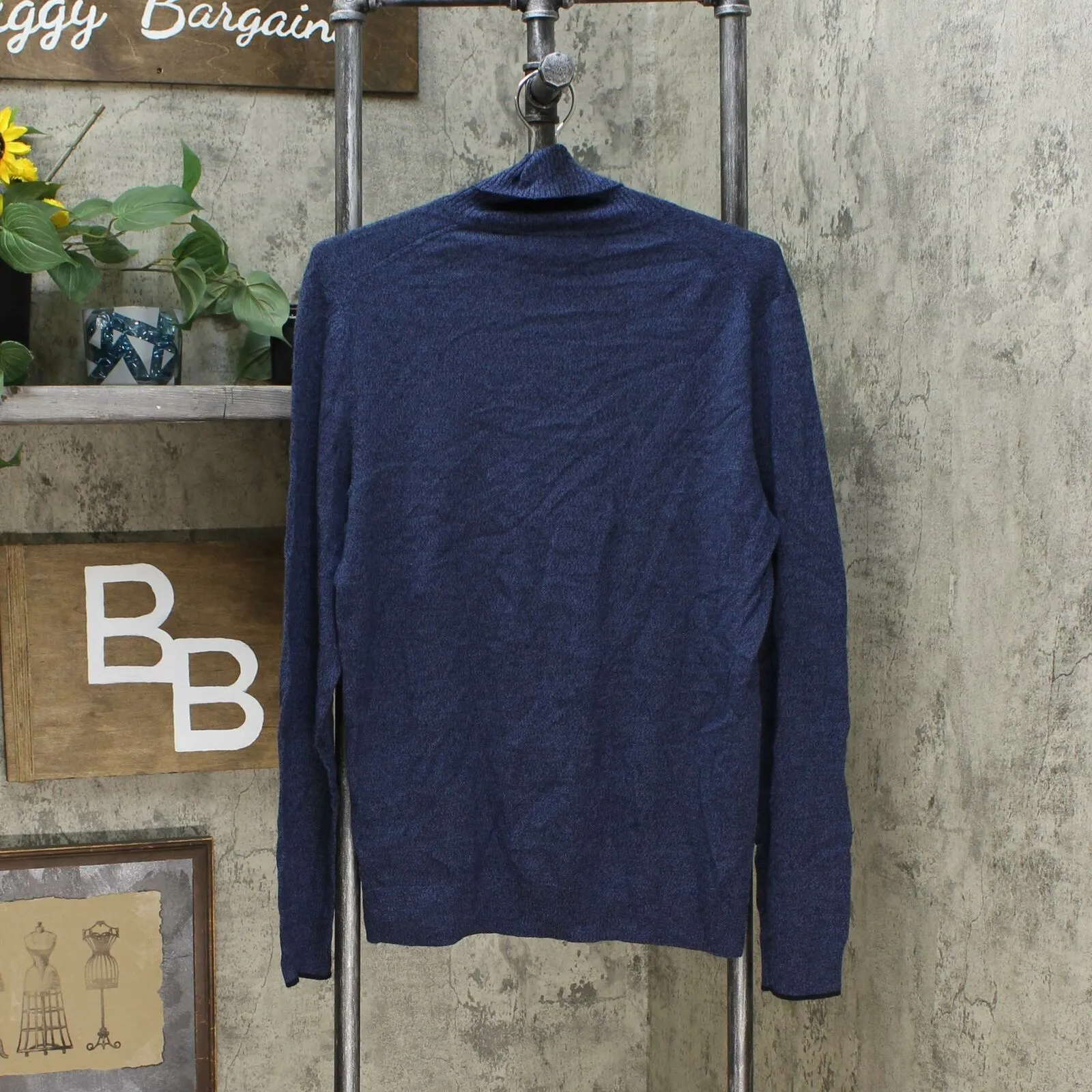 Calvin Klein Men's Solid Merino Wool Pullover Turtleneck Sweater