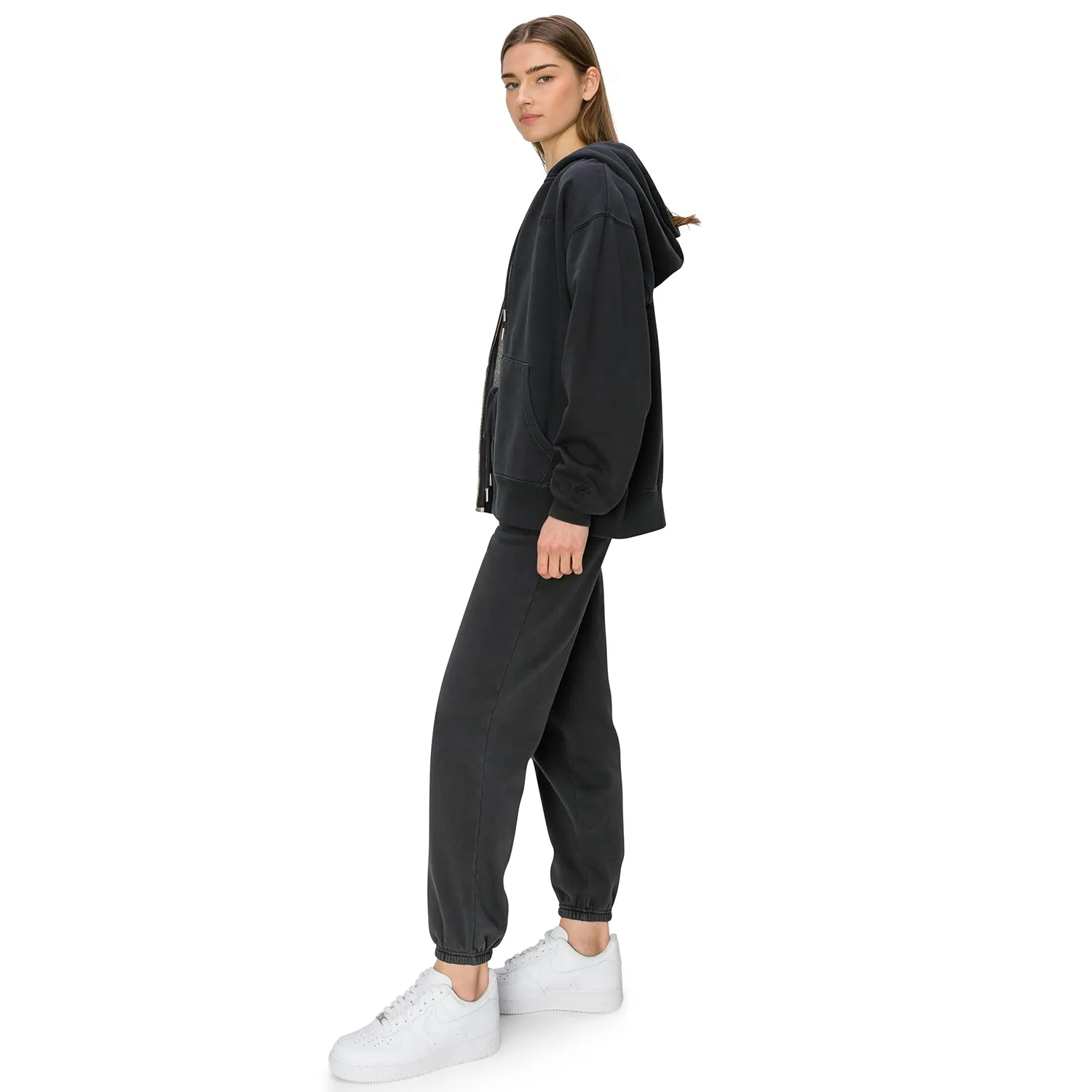 Cloud Fleece Zip Up Hoodie - Black Onyx