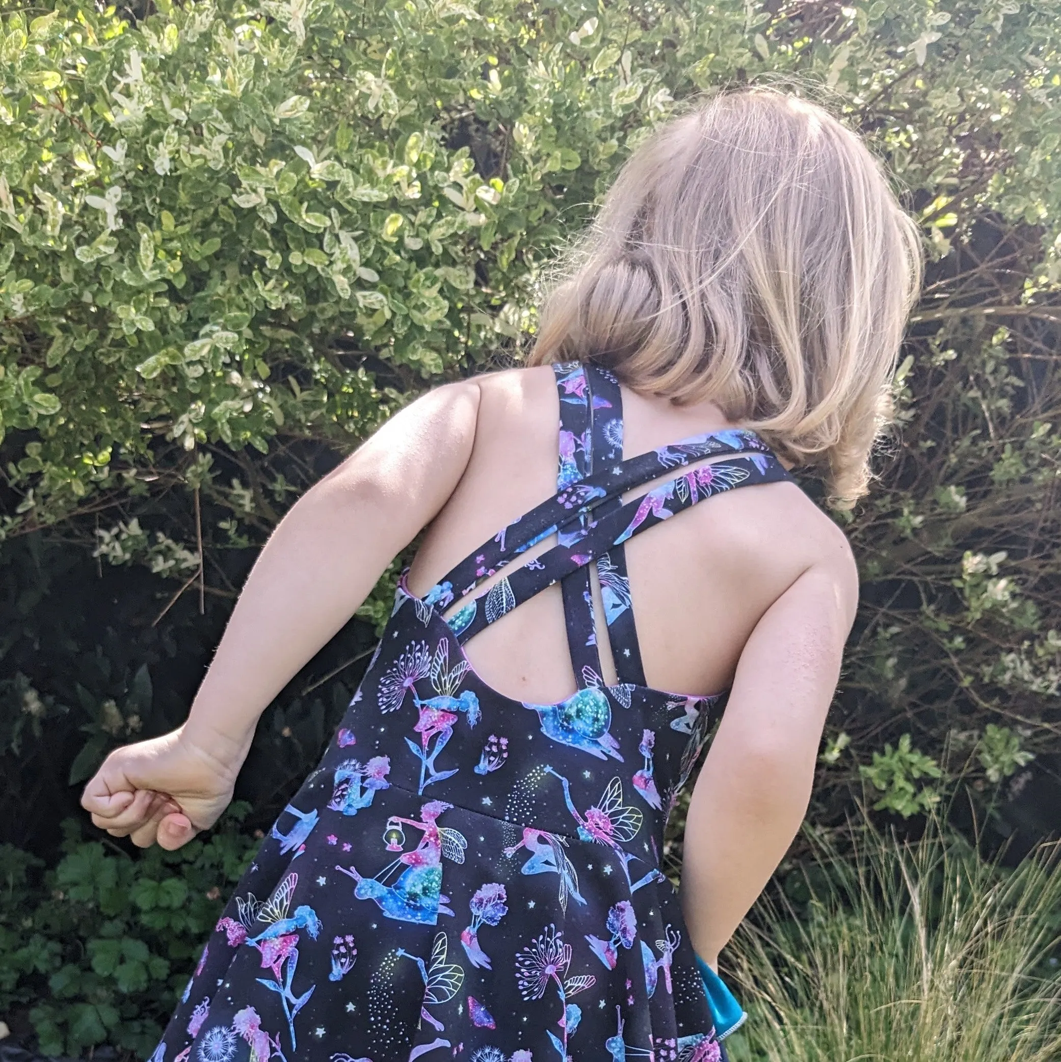 Daisy peplum strap top