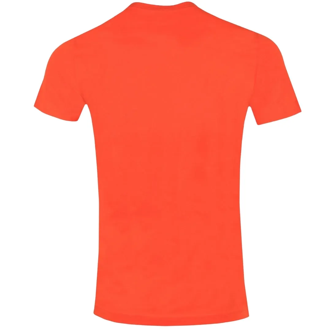 Diesel Cut Brand Logo Spicy Orange T-Shirt