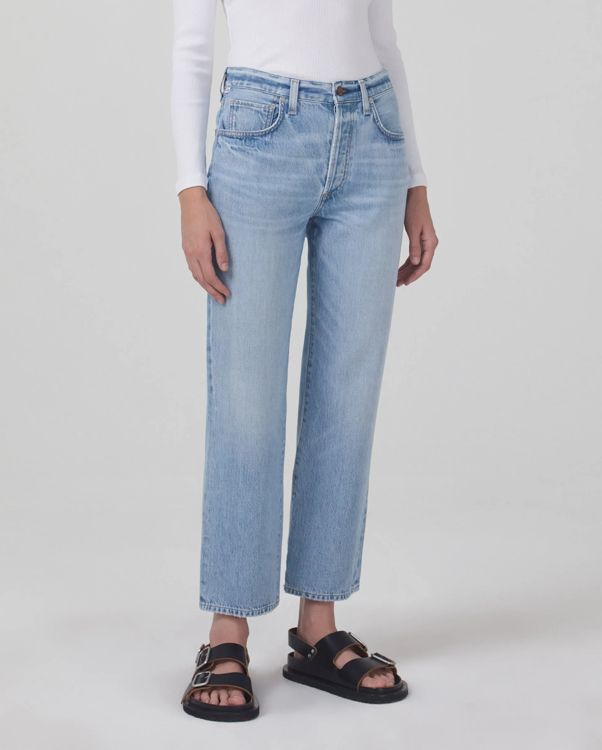 EMERY HIGH RISE RELAXED CROP / MOONBEAM