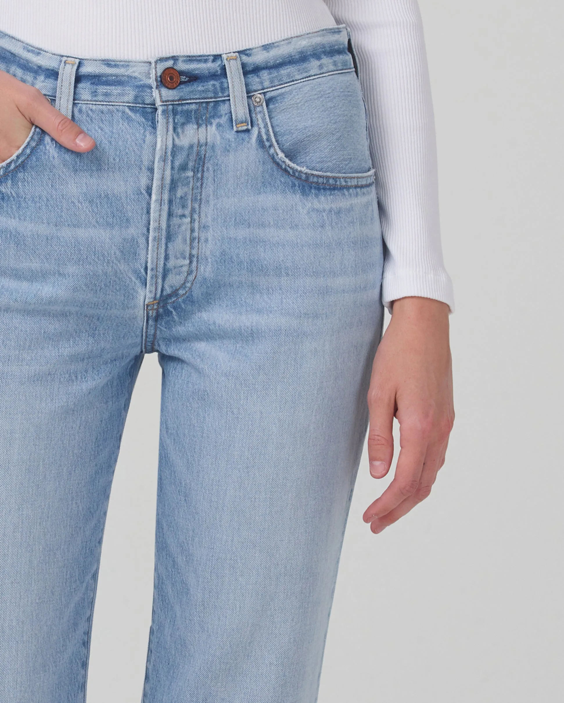 EMERY HIGH RISE RELAXED CROP / MOONBEAM