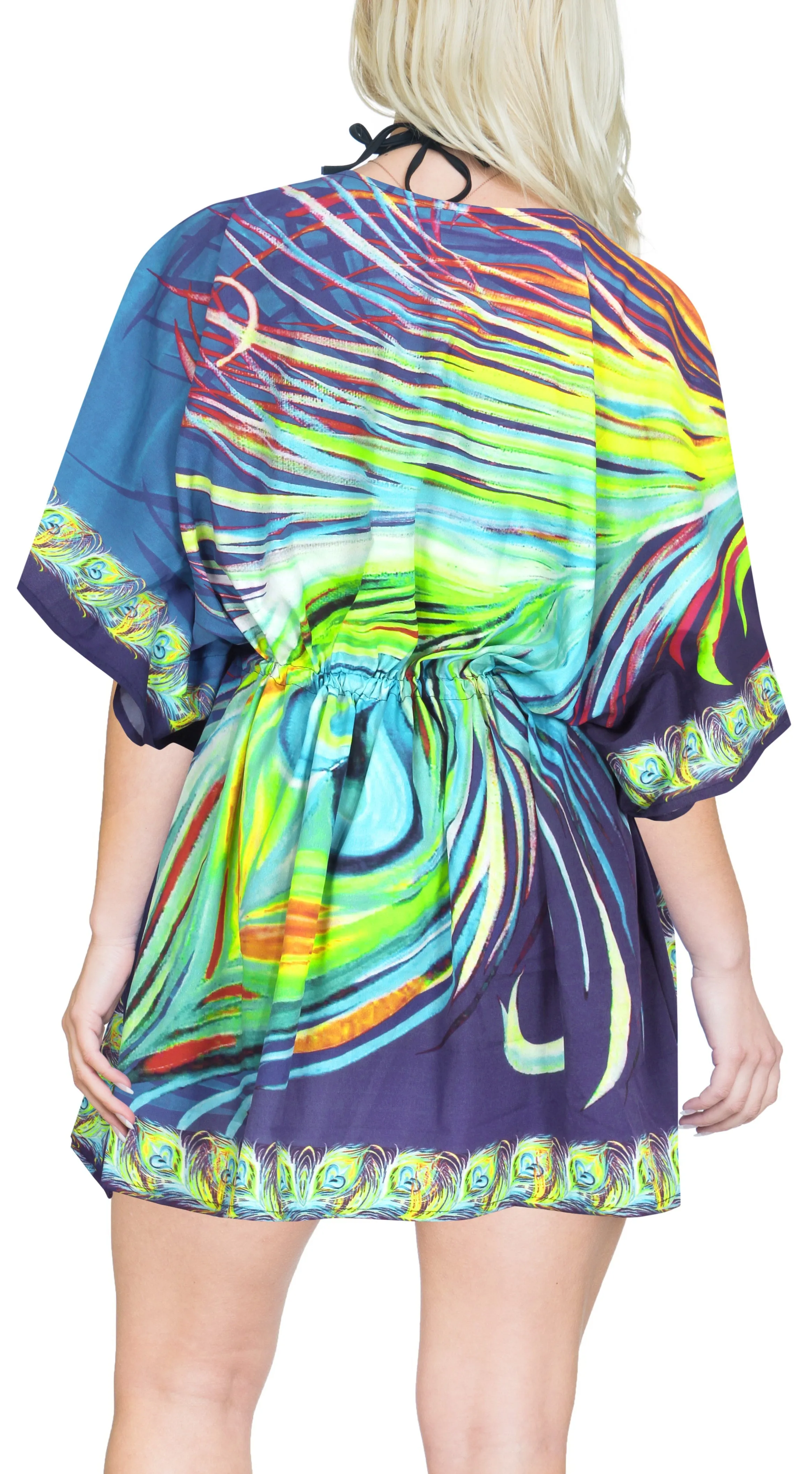 HAPPY BAY Women's Beach Bikini Cover up Swimwear Blue_X831 OSFM 16-28W [XL- 4X]