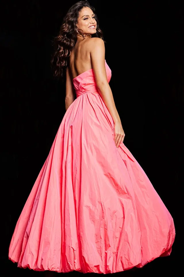 Jovani 38382 Strapless Bodice A-Line Gown - Special Occasion