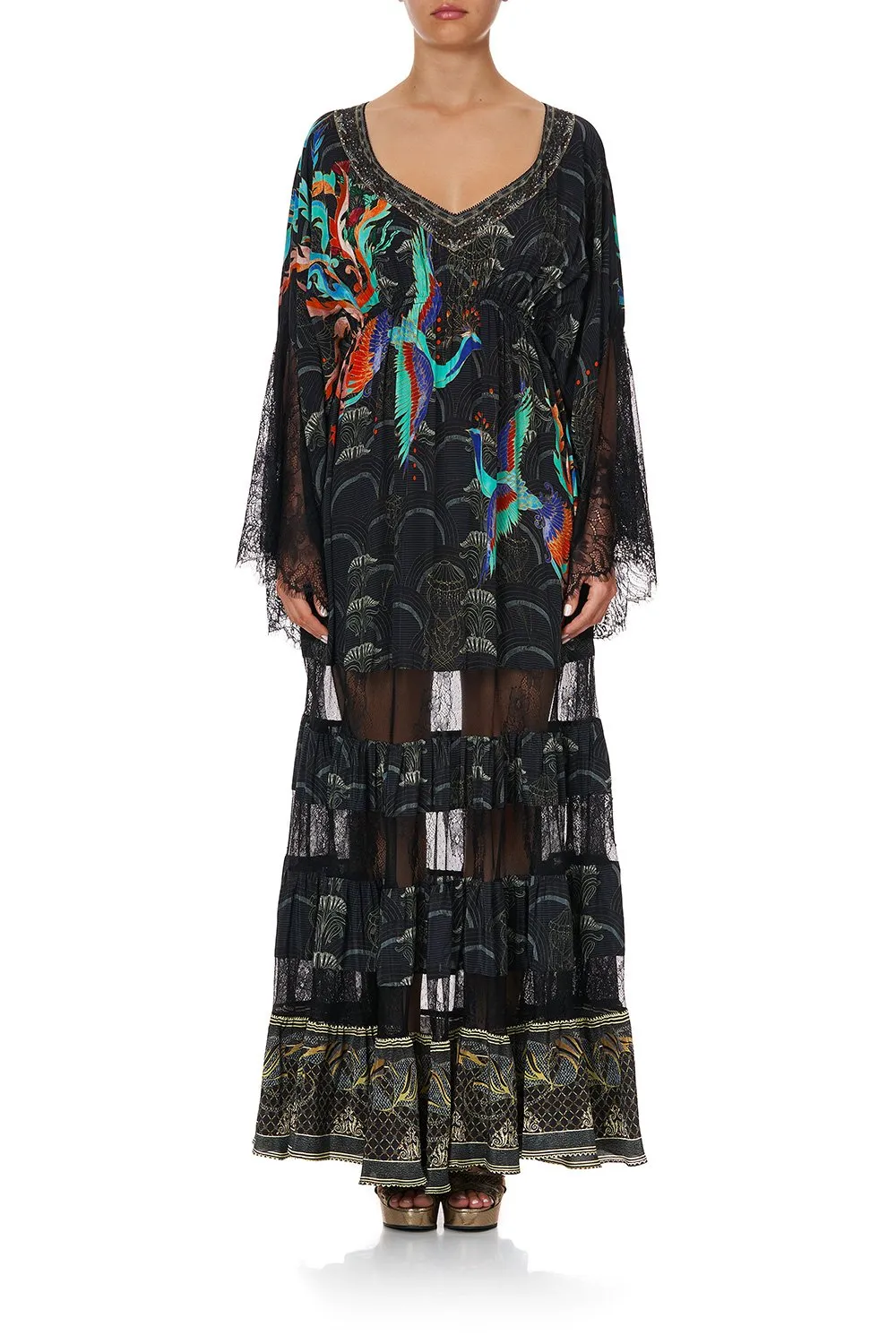 LACE PANEL DRESS WISE WINGS