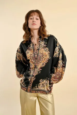 Madison Kaleidoscope Collared Top