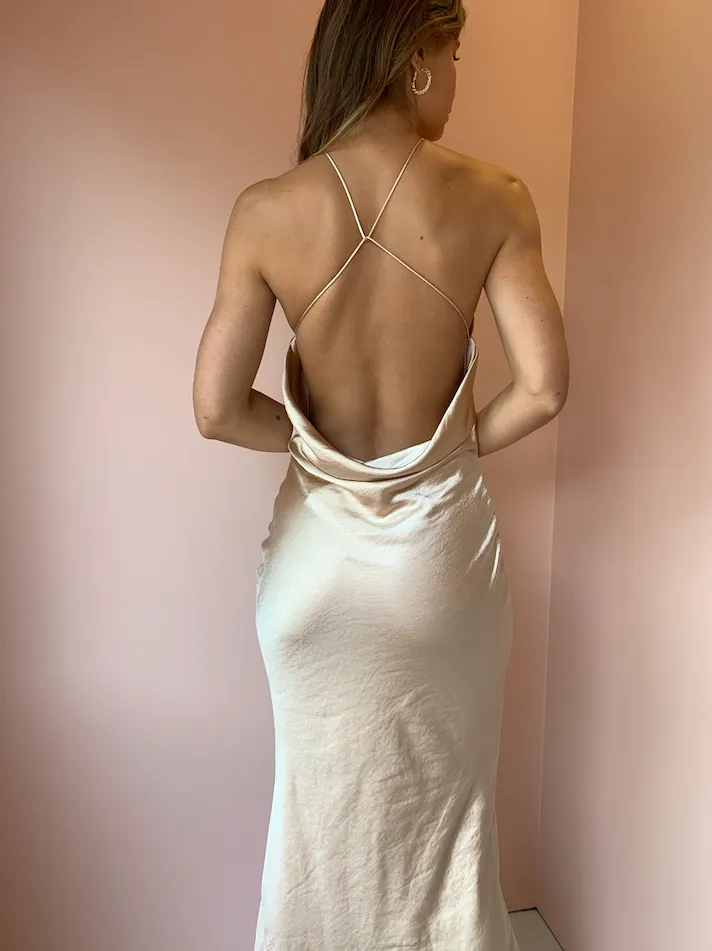 One Fell Swoop Cleo Maxi Dress in Duchess Gold