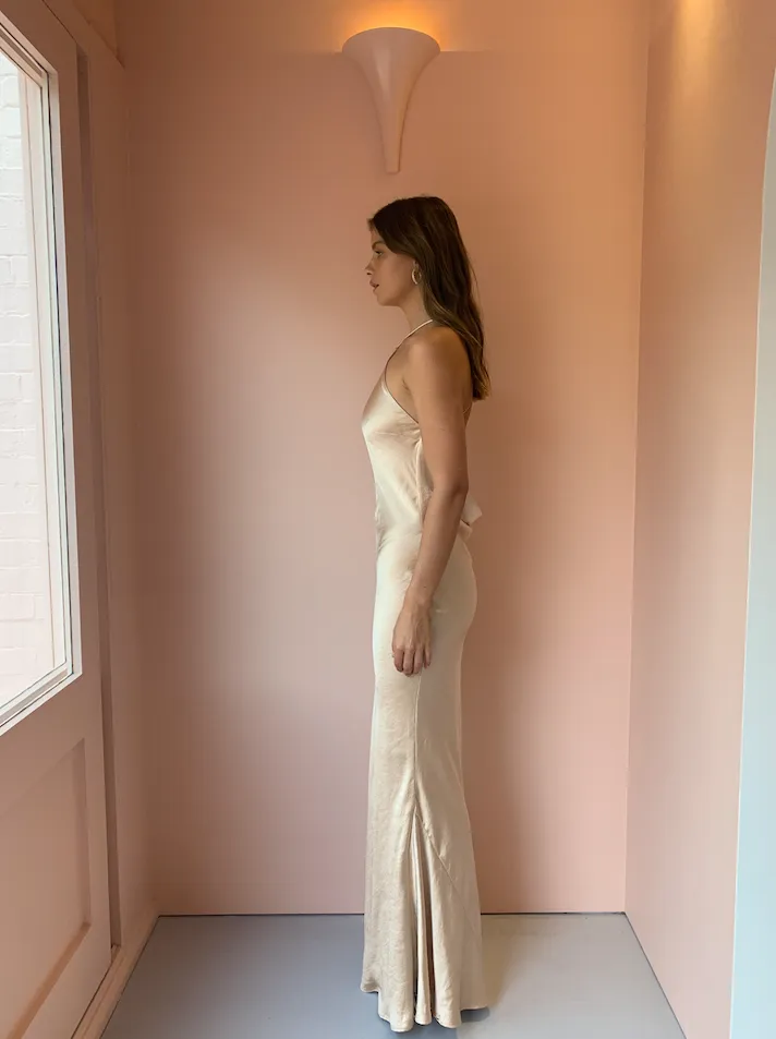 One Fell Swoop Cleo Maxi Dress in Duchess Gold