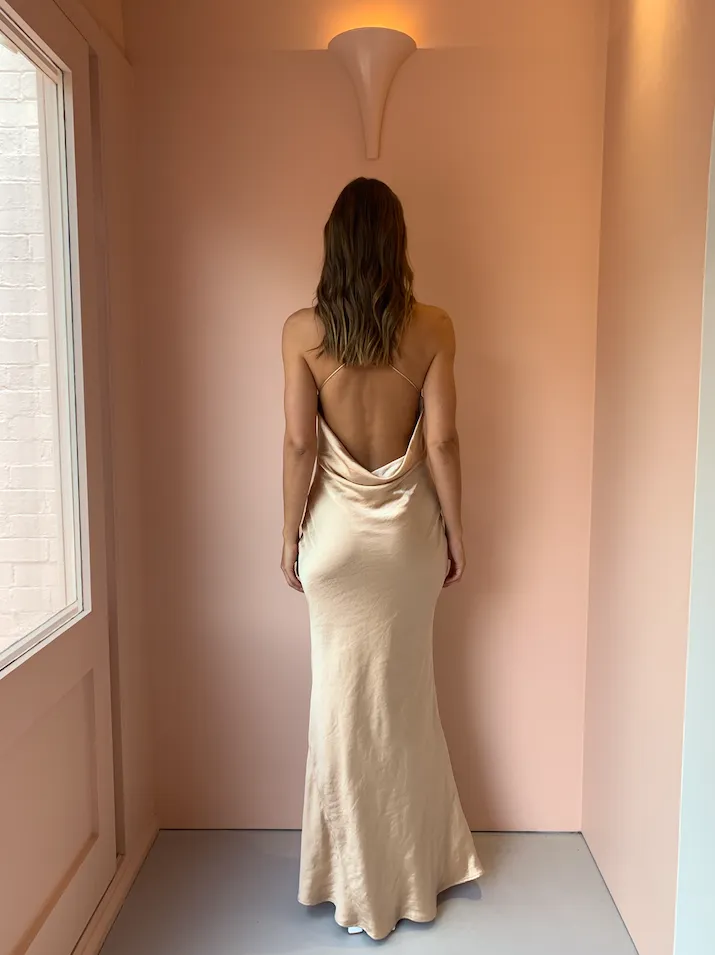 One Fell Swoop Cleo Maxi Dress in Duchess Gold
