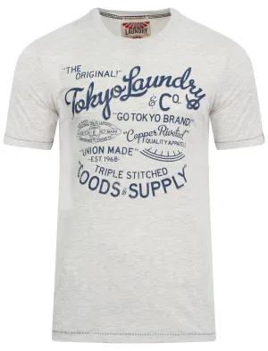 Otterwell T-shirt in Oatmeal Marl - Tokyo Laundry