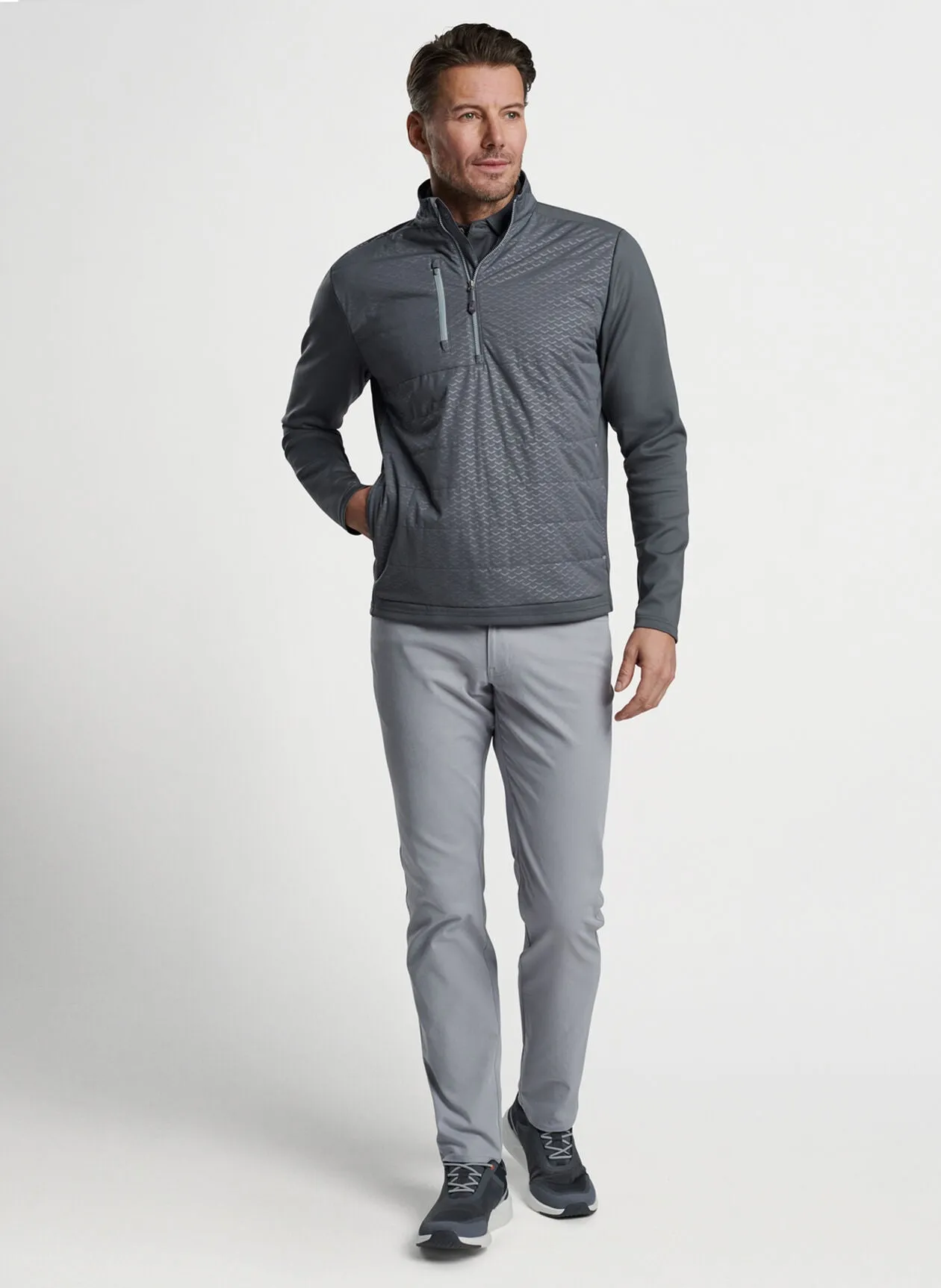 Peter Millar Weld Elite Arrow Emboss Hybrid Quarter Zip