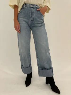 Ryder High Rise Cuffed Jeans - Essex