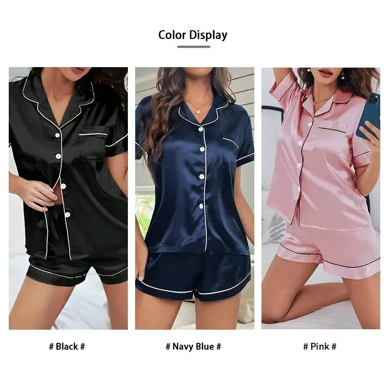 Satin Short Pajama Set