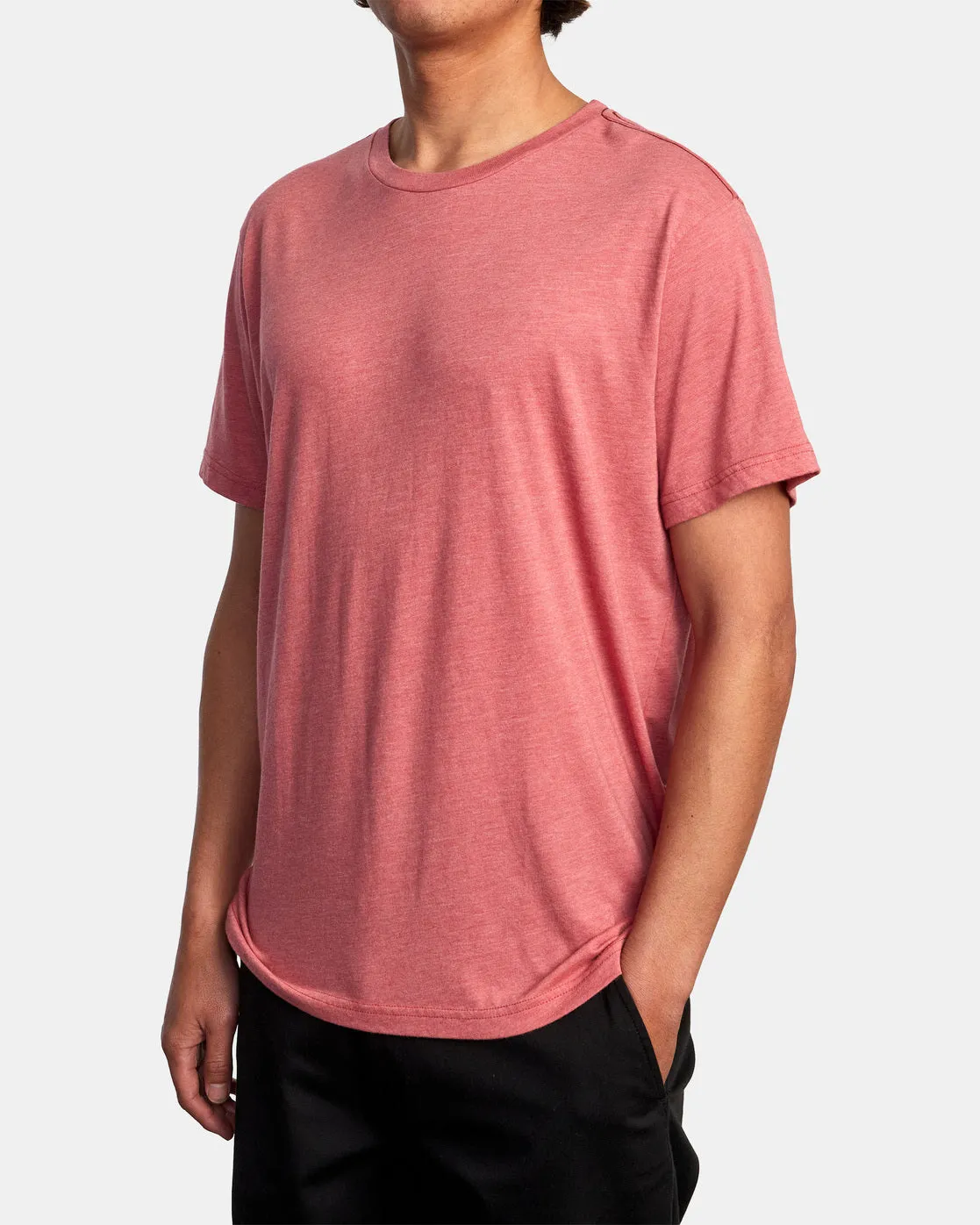 Solo Label Tee - Dusty Pink