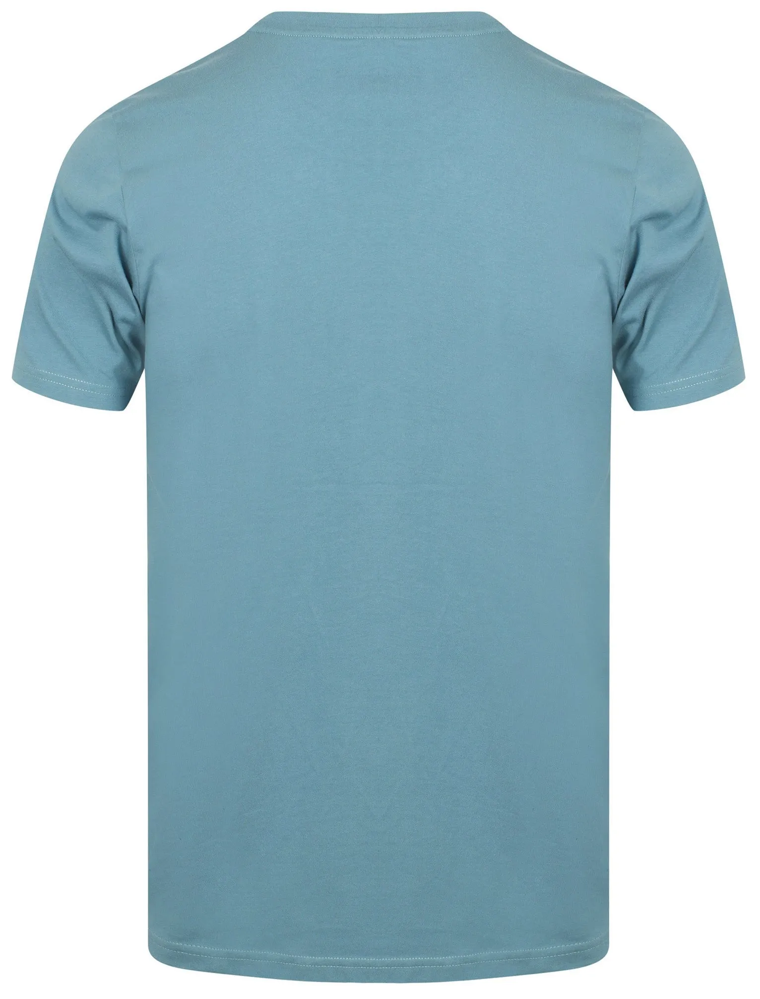 Steel Riders Motif Cotton Crew Neck T-Shirt In Provincial Blue - Tokyo Laundry