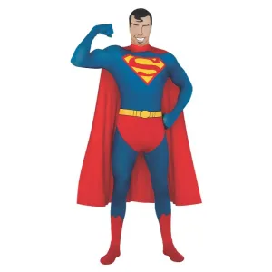 Superman 2nd Skin Suit Adult Costume - M