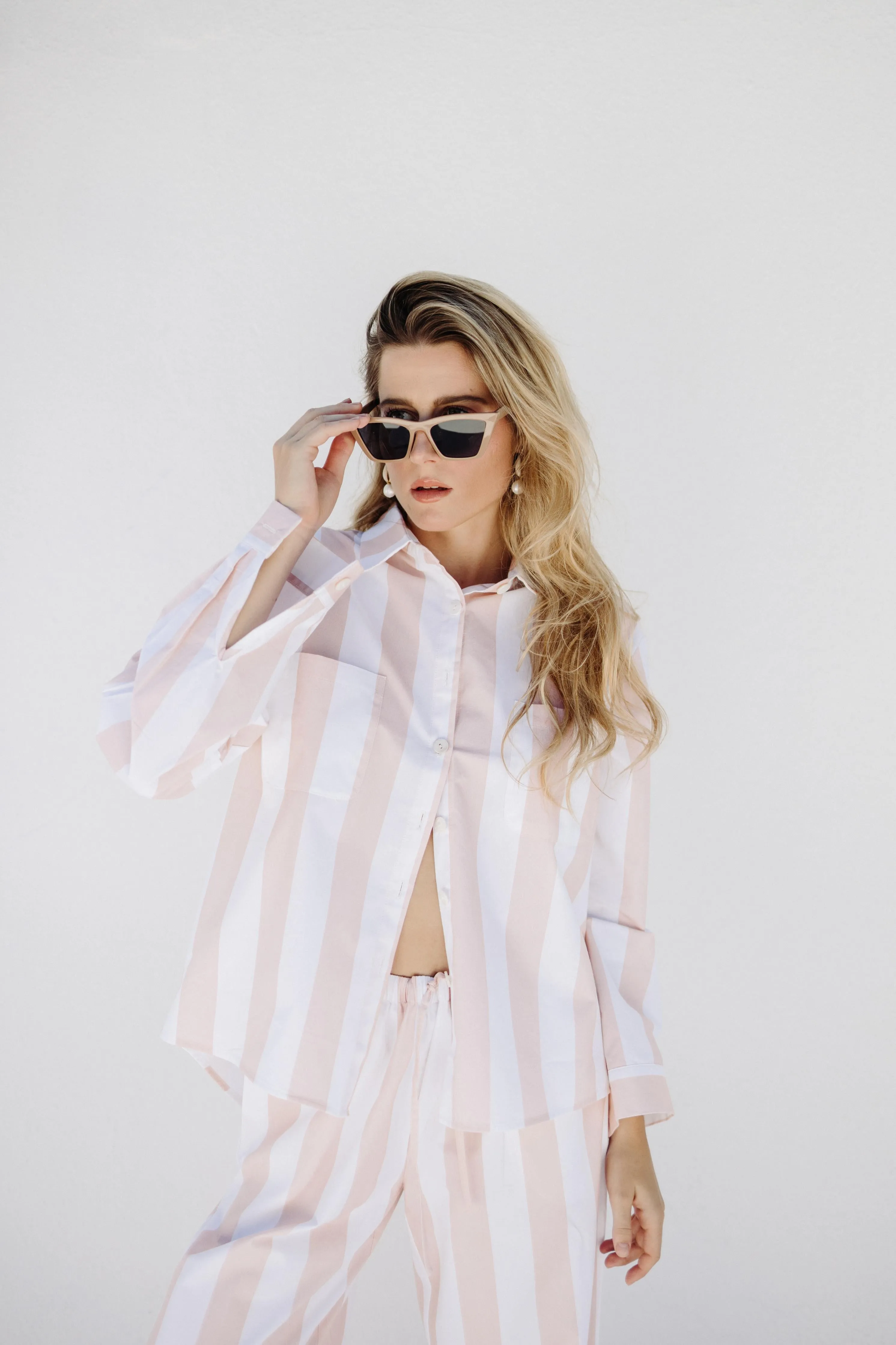Tally Pyjama Set - Coral Blush pink