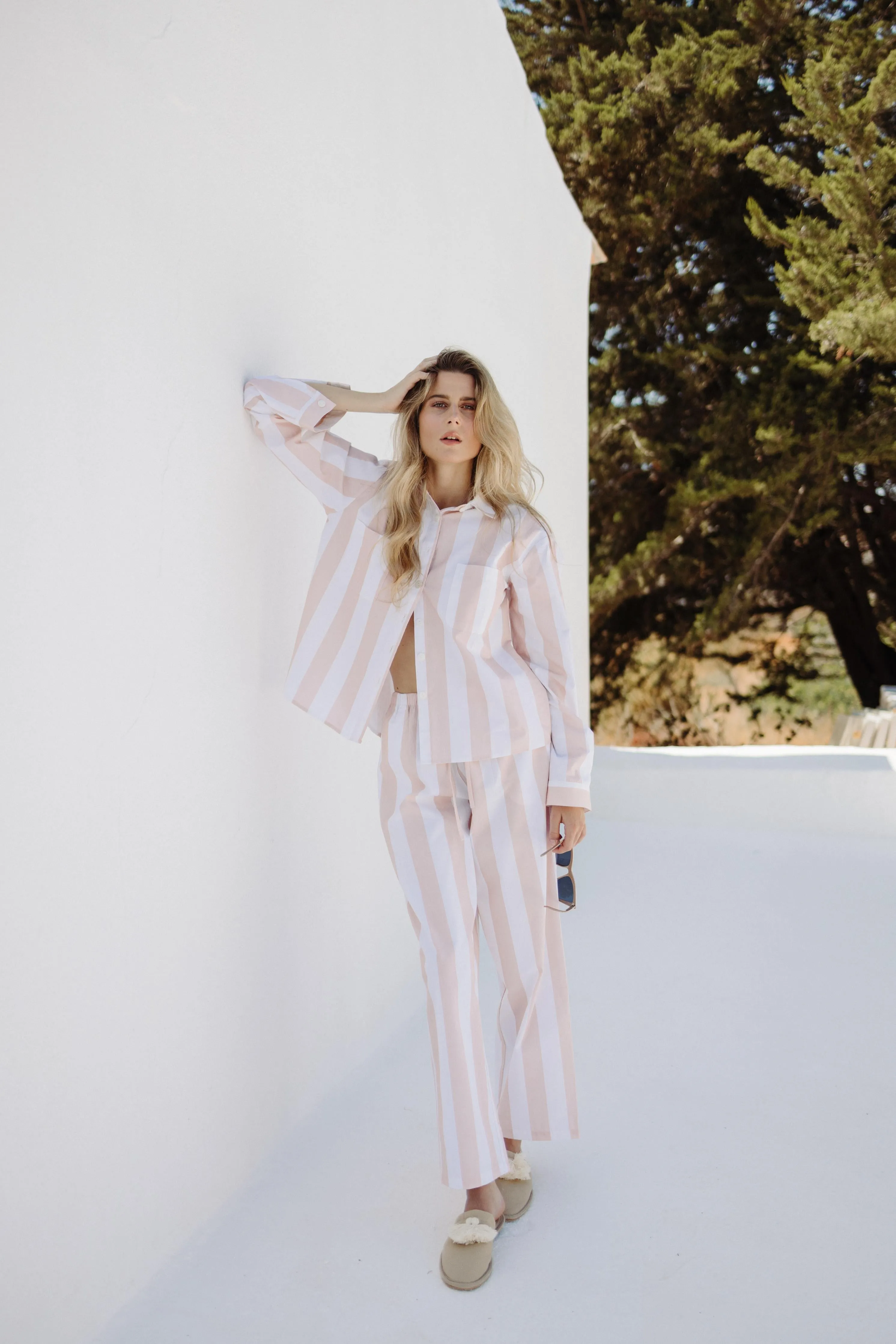 Tally Pyjama Set - Coral Blush pink
