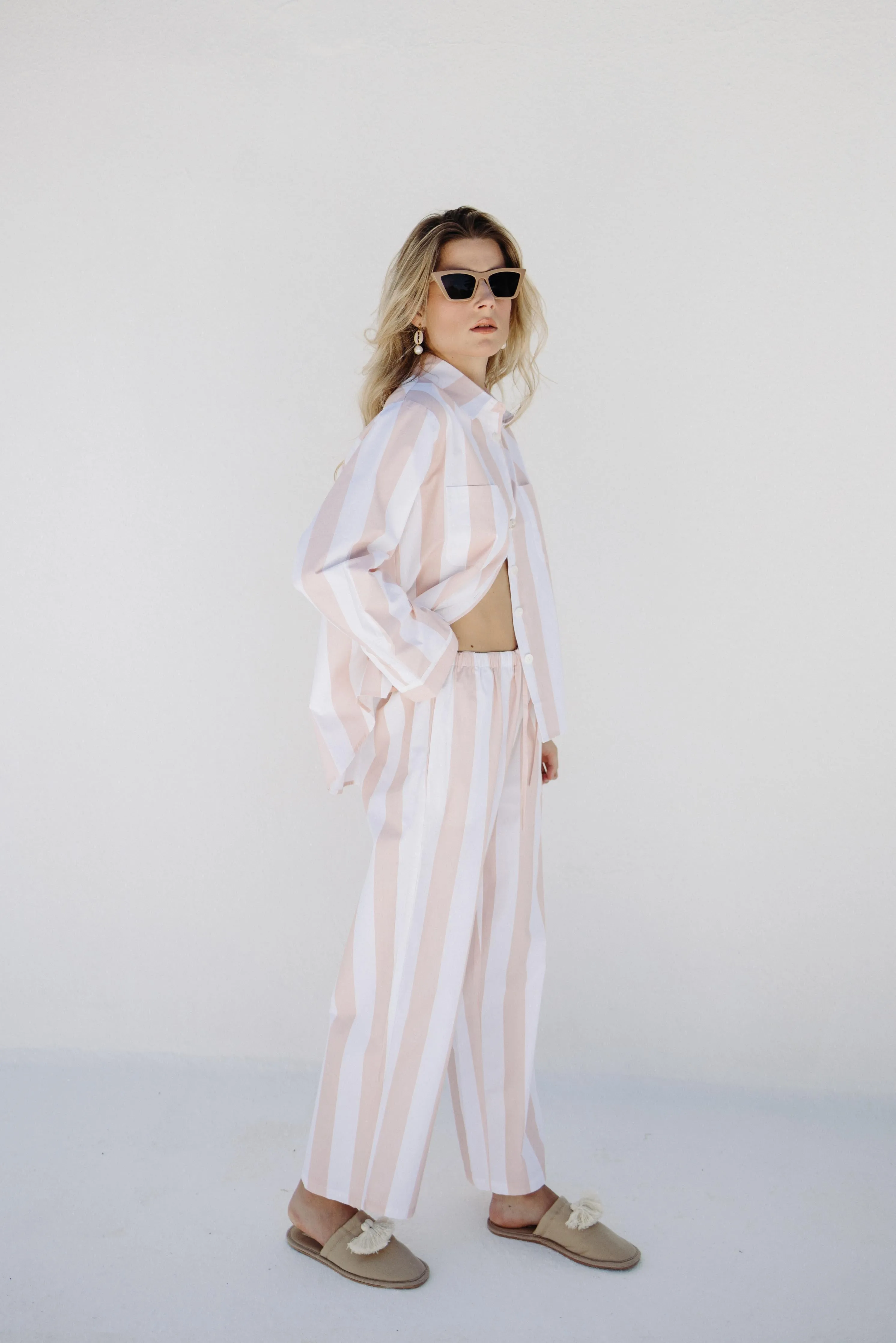 Tally Pyjama Set - Coral Blush pink
