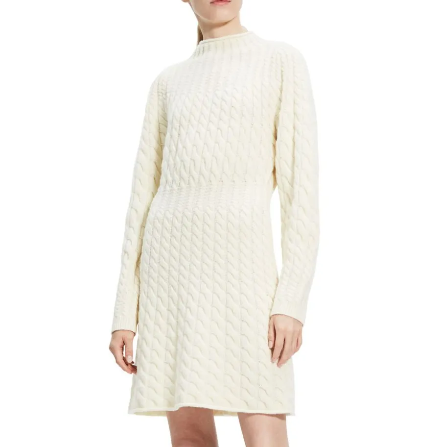 Theory Cable Knit Sweater Dress