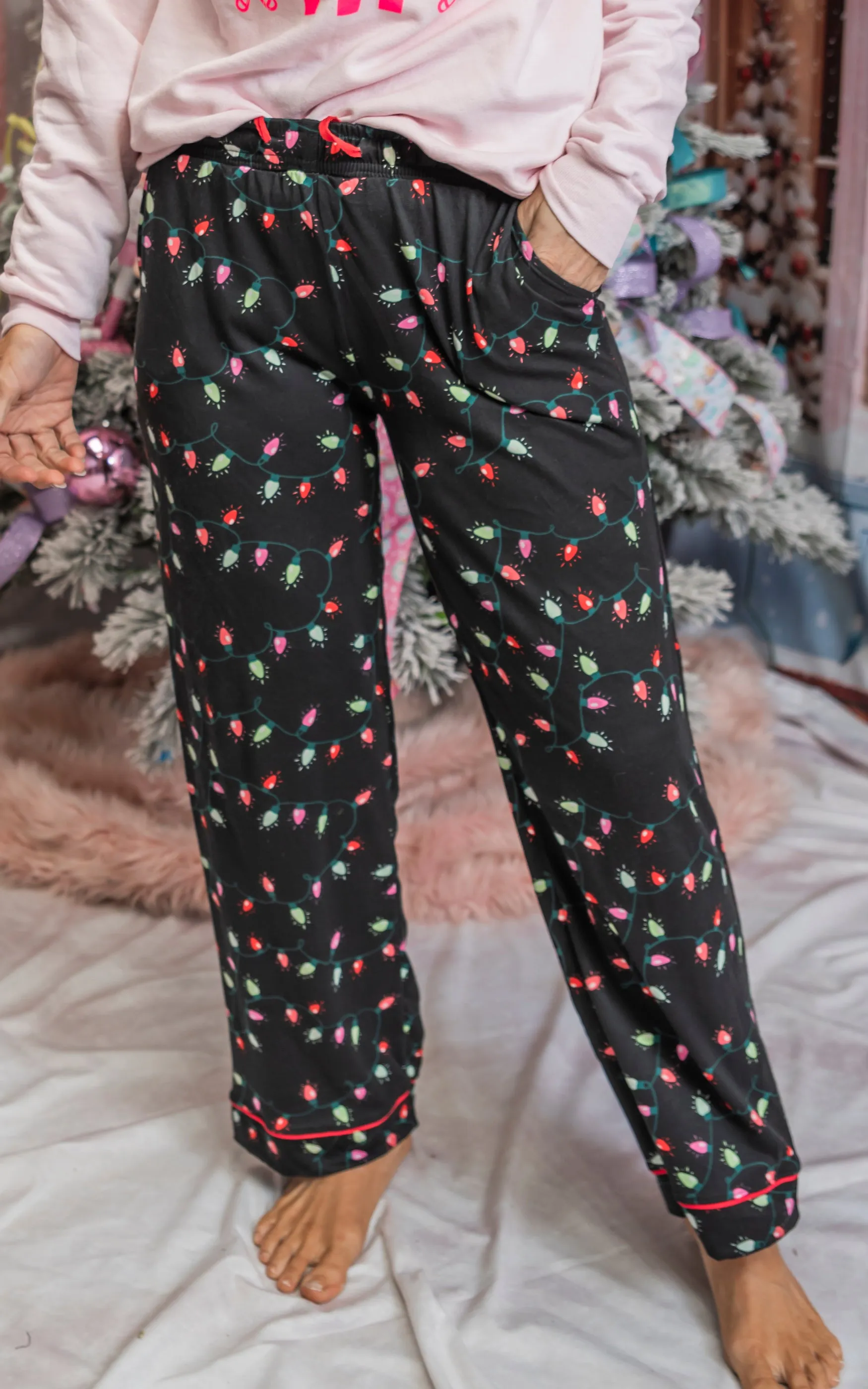Very Merry Hello Mello Holiday Pajama Pants - Final Sale