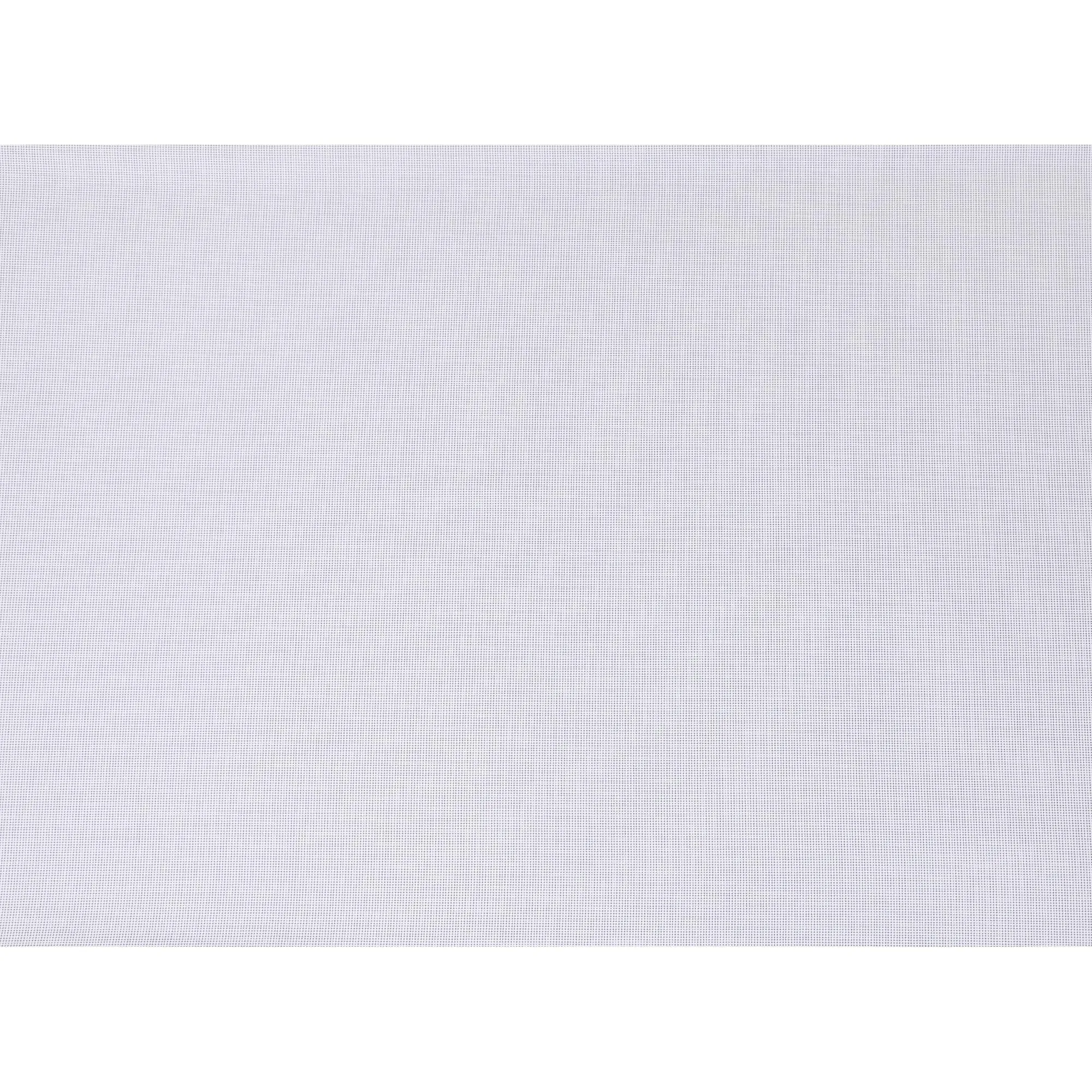 White 100%  cotton shirting fabric with blue dots in self design-D7409